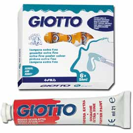 GIOTTO - 35501500 - Tempera tubo 7 (21ml) blu cyano 15